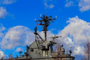 New York, Ny - Temmuz, 10: Dünya Savaşı uçak gemisi bize cesur savaştı. Bugün Intrepid Hudson Nehri Intrepid deniz, hava ve Uzay Müzesi centerpiece demirli