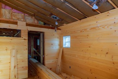 ahşap ev ahşap duvarlar İnşaat ahşap çerçeveleme studio altında olan