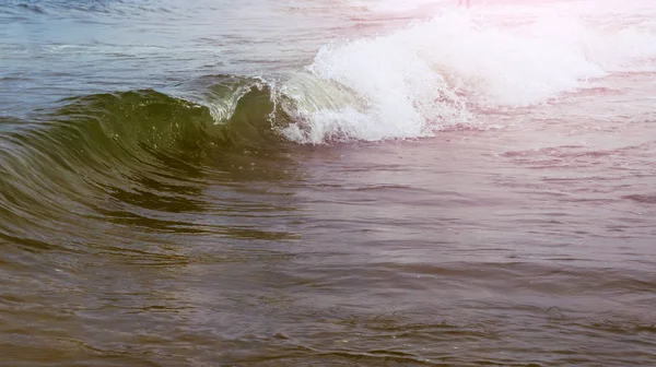 Água Morna Oceano Evapora Rapidamente Quando Seco Frio Sopra — Fotografia de Stock