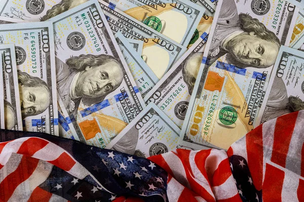 Символ свободы американского флага Американский доллар — стоковое фото