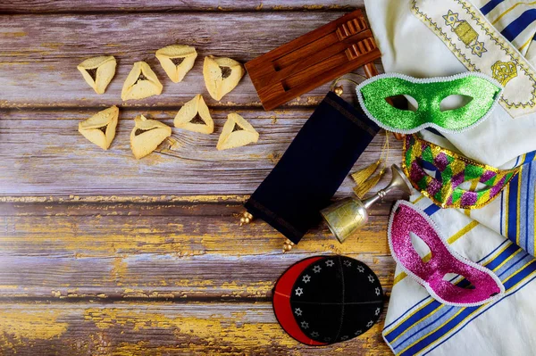 Повне єврейське карнавальне свято. Ручне печиво — стокове фото