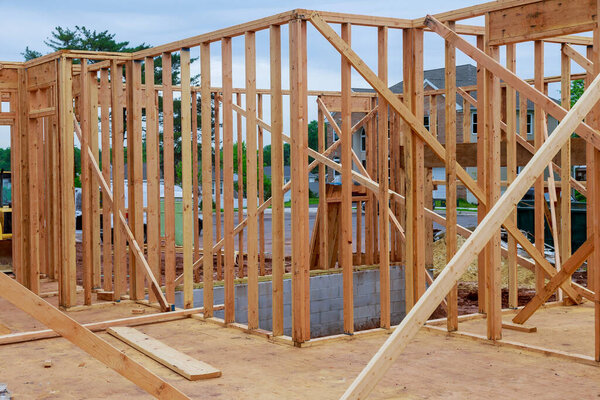 Корпус нового строящегося дома