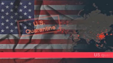 ABD salgını, alacakaranlıkta dalgalanan Amerikan bayrağını iptal etti.