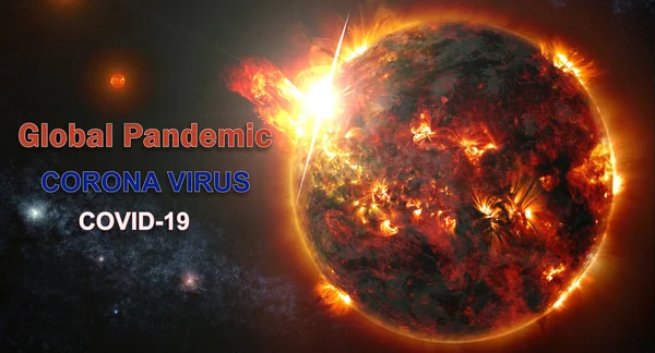 大流行病旅行取消检疫Covid 19大流行病感染Coronavirus Global Pandemic China Infection Pneumonia Elements Image Nasa — 图库照片