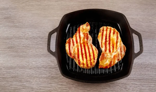 Flame Grilling Fresh Bone Steak Diet Living Protein Modern Appliance — Stock fotografie