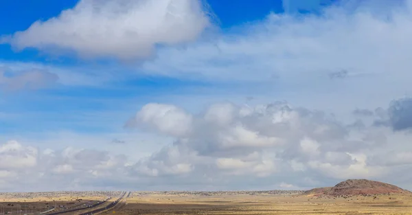 Nuevo México Camino Montaña Curvo Desierto Paisaje — Foto de Stock