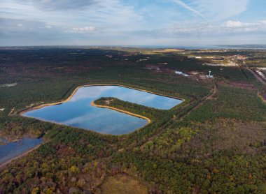 Yükseklik gölü manzarası manzaralar panoramik manzara