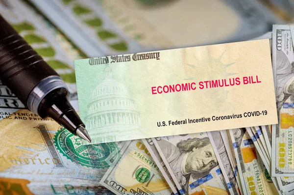 Économique États Unis Programme Remboursement Stimulus Bill Coronavirus Pandémie Mondiale — Photo