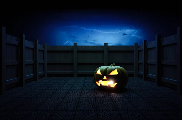 Tête de citrouille Halloween. — Photo