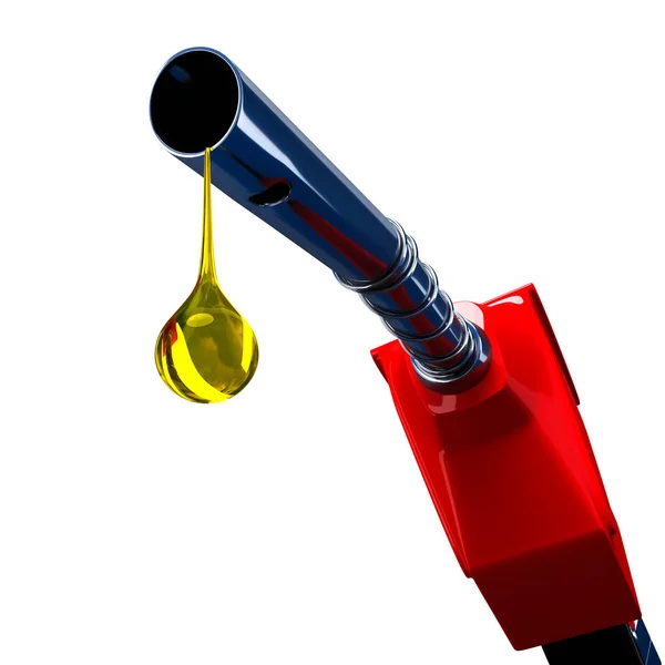 Fuel nozzle drip. — Stock Photo, Image