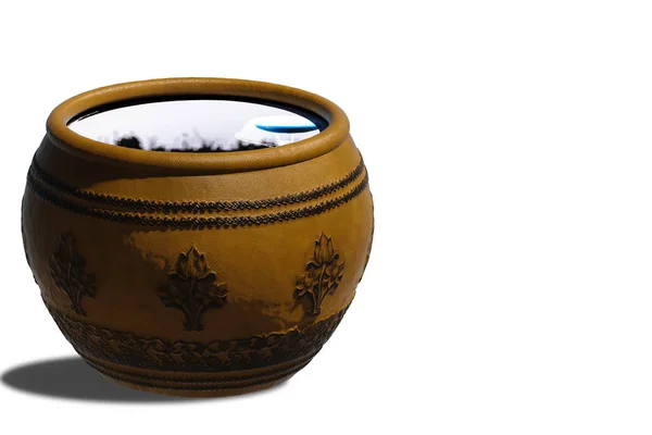 Thai ancient water jar. — Stock Photo, Image