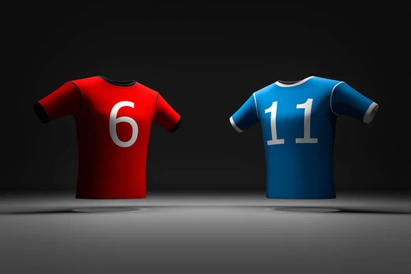 2-kleur sport t-shirt. — Stockfoto