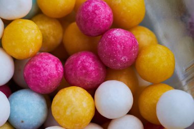 şeker topları renkli şeker