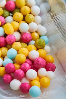 şeker topları renkli şeker