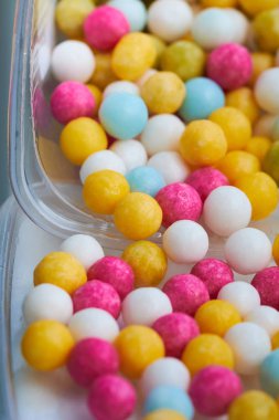 şeker topları renkli şeker