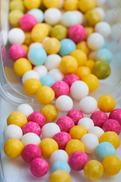 Candy colored sugar balls — Stock Photo, Image
