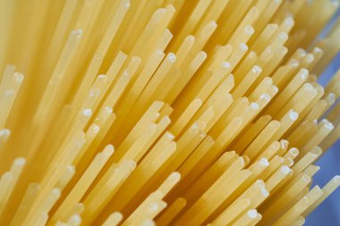 pişmemiş makarna yakın çekim