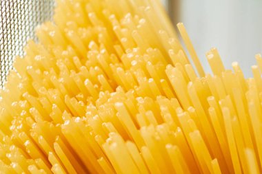 pişmemiş makarna yakın çekim