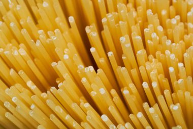 pişmemiş makarna yakın çekim