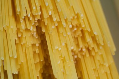 pişmemiş makarna yakın çekim