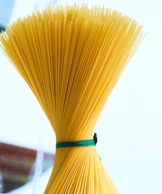 pişmemiş makarna yakın çekim