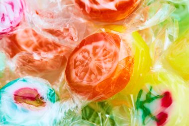 meyve renkli şeker lolipoplar