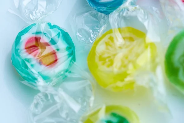 Candy lollipops colored fruit — Stock Photo, Image