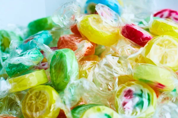 Candy lollipops colored fruit — Stock Photo, Image