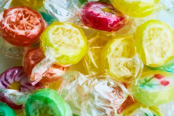 Candy lollipops colored fruit — Stock Photo, Image