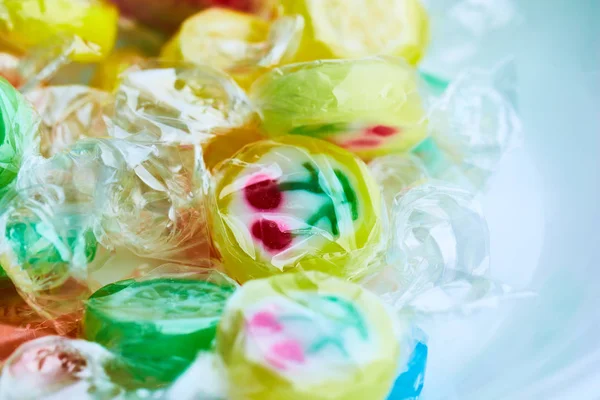 Candy lollipops colored fruit — Stock Photo, Image