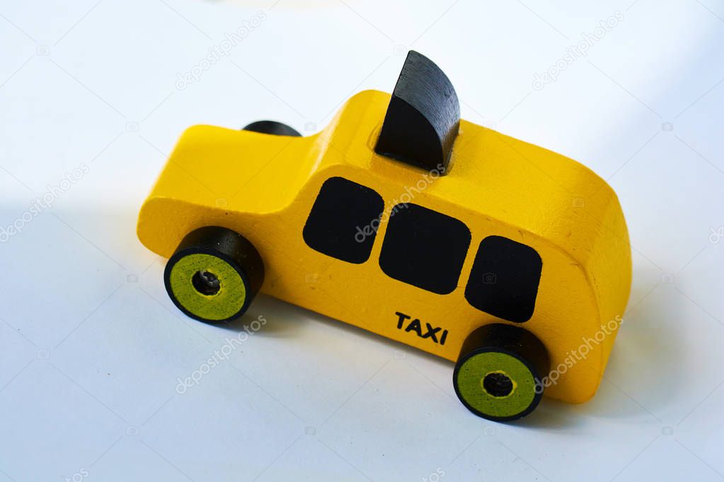 small toy taxi