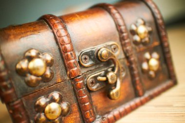 Vintage göğüs yakın çekim