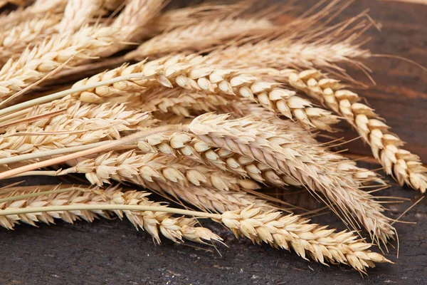 ahşap zemin üzerinde buğday spikelets