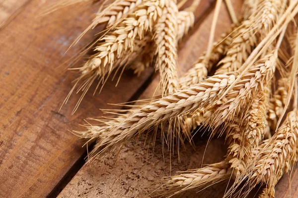 ahşap zemin üzerinde buğday spikelets