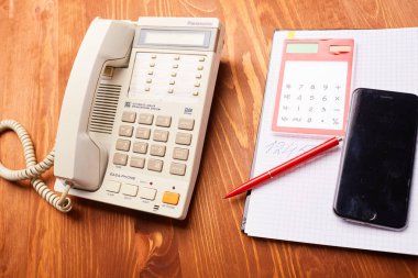 sabit telefon yakın çekim