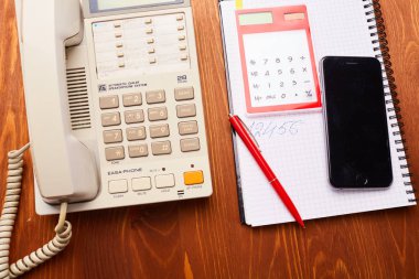 sabit telefon yakın çekim