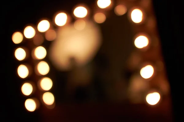 Lighting blur in dressing room — Stock Photo, Image