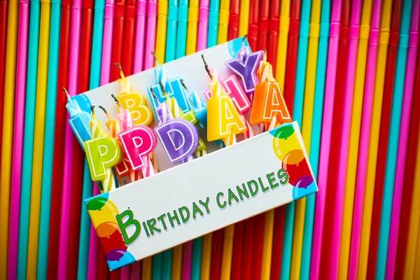 Candles for birthday — Stock Photo, Image