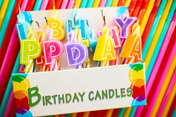 Candles for birthday — Stock Photo, Image