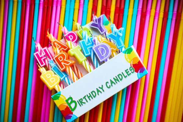 Candles for birthday — Stock Photo, Image