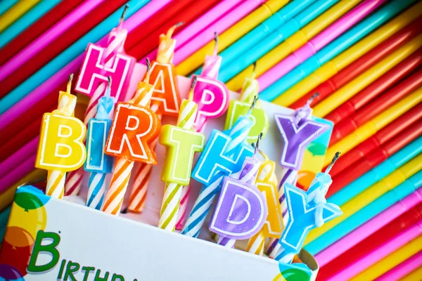 Candles for birthday — Stock Photo, Image
