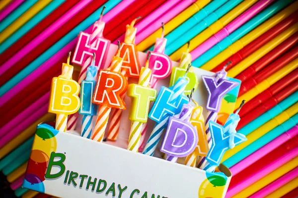 Candles for birthday — Stock Photo, Image