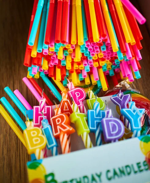 Candles for birthday — Stock Photo, Image