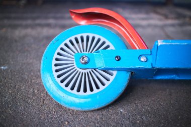 Tekme scooter yakın çekim