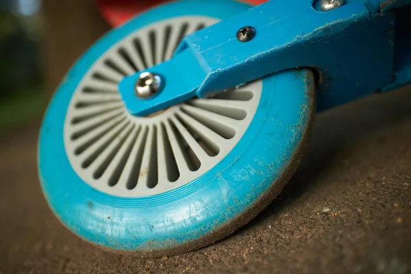 Tekme scooter yakın çekim