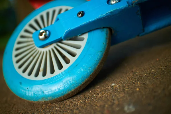 Tekme scooter yakın çekim