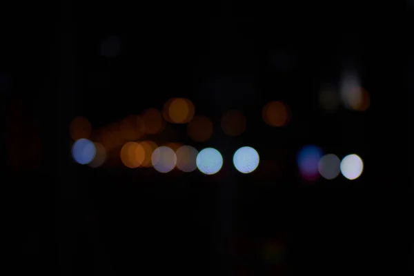 Niewyraźne noc światła miasta Dubaj — Zdjęcie stockowe