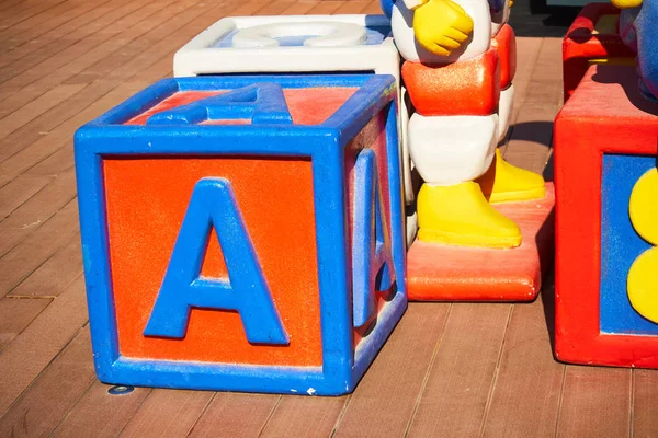 Alphabet kuber med bokstäver abc — Stockfoto