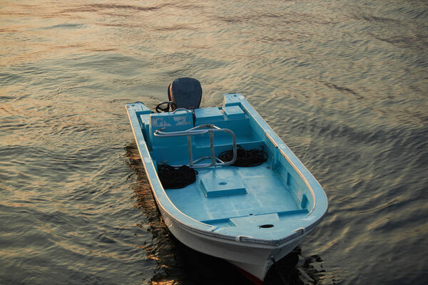 Oman boat in the sea Mountain