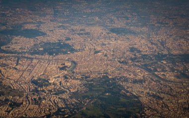 Roma 'nın İtalya' daki uçuş manzarası